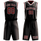 Custom Brown Coral Red Basketball Set