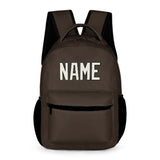 Custom Brown Cream Kids Backpack