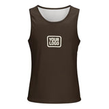 Custom Brown Cream Men's Tank Top