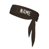 Custom Brown Cream Headband