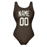 Custom Brown Cream Swimsuit