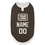 Custom Brown Cream Pet Vest