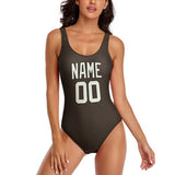 Custom Brown Cream Swimsuit