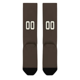 Custom Brown Cream Knee-High Sock