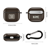 Custom Brown Cream AirPods Case (3rd Generation)