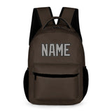 Custom Brown Gray Kids Backpack