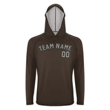 Custom Brown Gray UV-Hoodie