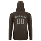 Custom Brown Gray UV-Hoodie