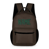Custom Brown Green Kids Backpack