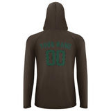 Custom Brown Green UV-Hoodie