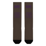 Custom Brown Purple Knee-High Sock