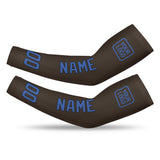 Custom Brown Sky Blue Arm Sleeve