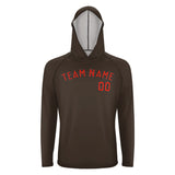 Custom Brown Orange Red UV-Hoodie
