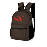 Custom Brown Orange Red Kids Backpack