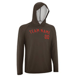 Custom Brown Orange Red UV-Hoodie