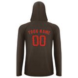 Custom Brown Orange Red UV-Hoodie