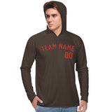 Custom Brown Orange Red UV-Hoodie