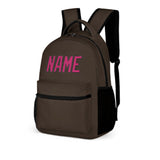 Custom Brown Pink Kids Backpack