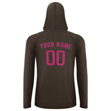 Custom Brown Pink UV-Hoodie
