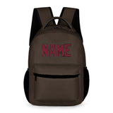 Custom Brown Crimson Red Kids Backpack