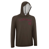 Custom Brown Crimson Red UV-Hoodie