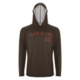 Custom Brown Coral Red UV-Hoodie