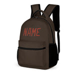 Custom Brown Coral Red Kids Backpack