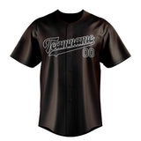 Custom Brown & Black Colors Design Sports Baseball Jersey