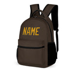 Custom Brown Yellow Kids Backpack