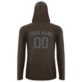 Custom Brown Dark Grey UV-Hoodie