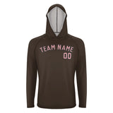 Custom Brown Light Pink UV-Hoodie