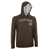 Custom Brown Light Pink UV-Hoodie