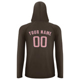 Custom Brown Light Pink UV-Hoodie