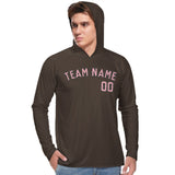 Custom Brown Light Pink UV-Hoodie