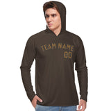 Custom Brown Khaki UV-Hoodie
