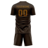 Custom Brown Khaki Soccer Jersey