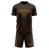 Custom Brown Khaki Soccer Jersey