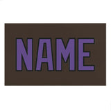 Custom Brown Light Purple Beach Towel