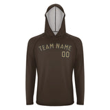 Custom Brown Light Khaki UV-Hoodie