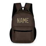 Custom Brown Light Khaki Kids Backpack