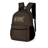 Custom Brown Light Khaki Kids Backpack