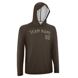Custom Brown Light Khaki UV-Hoodie