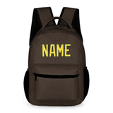 Custom Brown Light Yellow Kids Backpack