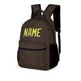 Custom Brown Light Yellow Kids Backpack