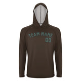 Custom Brown Blue Green UV-Hoodie