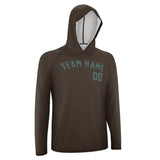 Custom Brown Blue Green UV-Hoodie