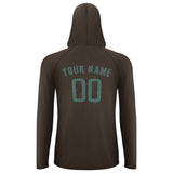 Custom Brown Blue Green UV-Hoodie