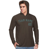 Custom Brown Blue Green UV-Hoodie
