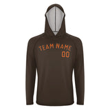 Custom Brown Orange UV-Hoodie