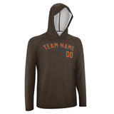 Custom Brown Orange UV-Hoodie